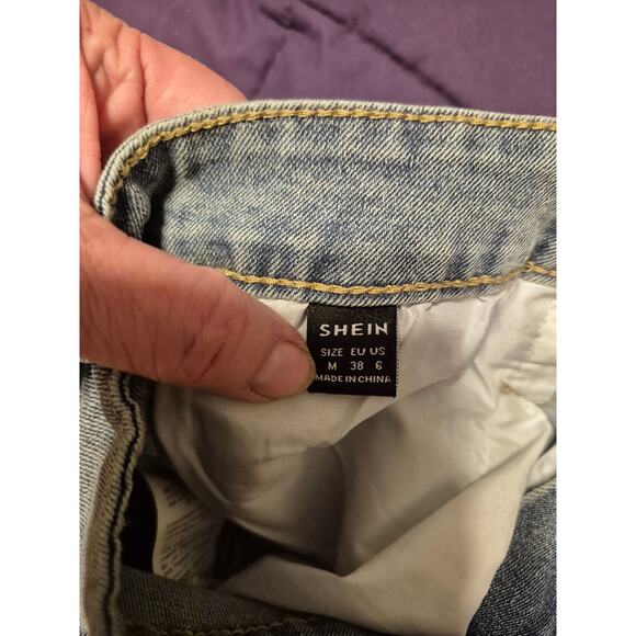 Shein Denim Micro Skirt Size Medium - Picture 3 of 5